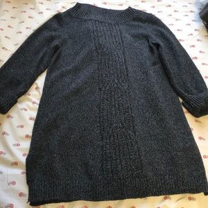 Grey sweater dress